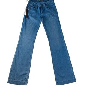 James Jeans Fly Boy Slim Trouser Jeans Sand Dry Wash Size 25 Made in USA